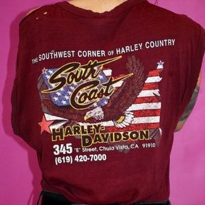 Harley Davidson Distressed Sleeveless Shirt